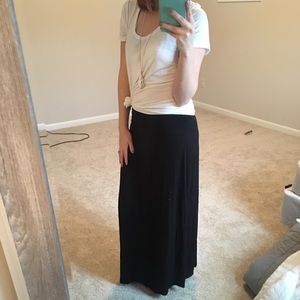 Merona Black Maxi Skirt Size M